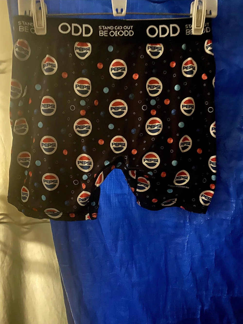 Pepsi Black Logo Boxer Briefs with Red & Blue Accents